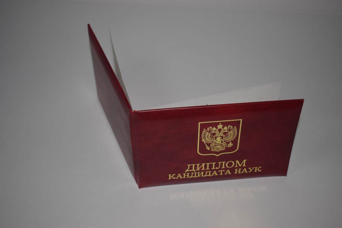 Диплом Кандидата Наук 2001-2012 в Подольске корка